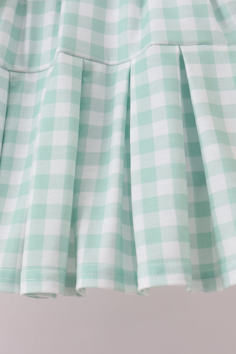 Green Golf Embroidered Skorts Set