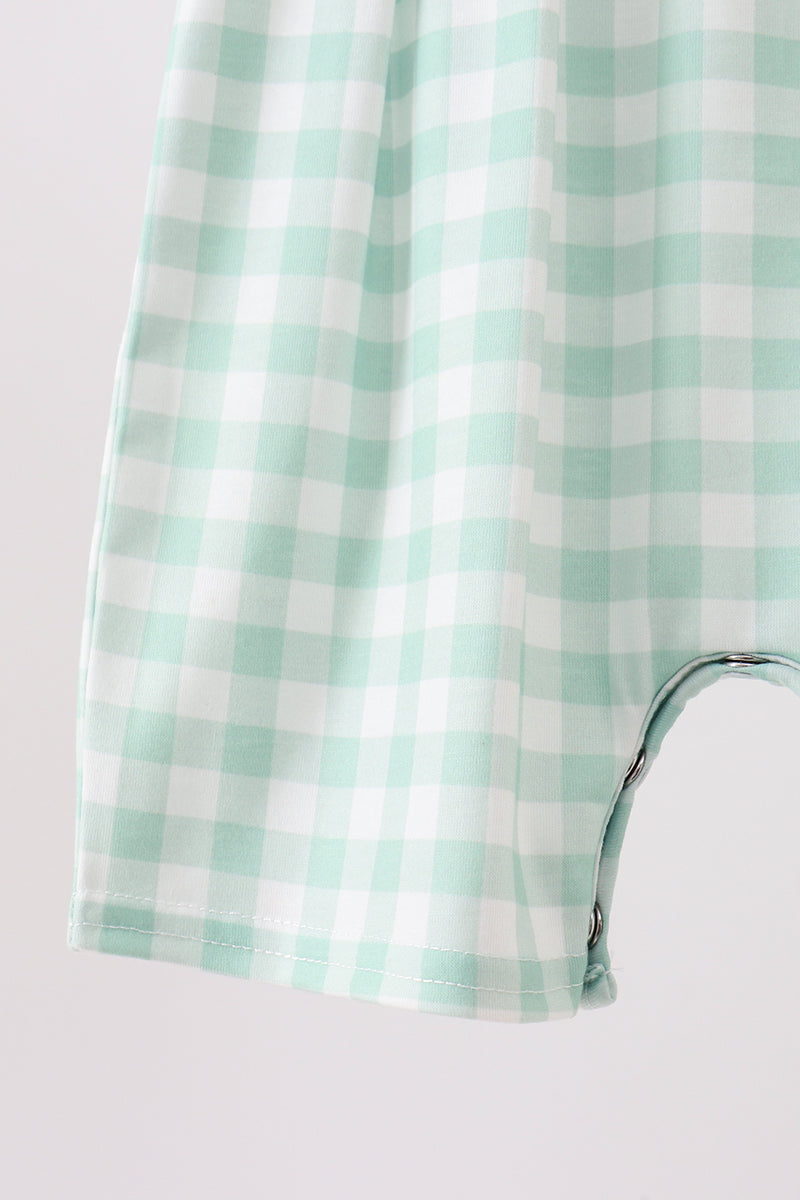 Green Golf Embroidered Romper