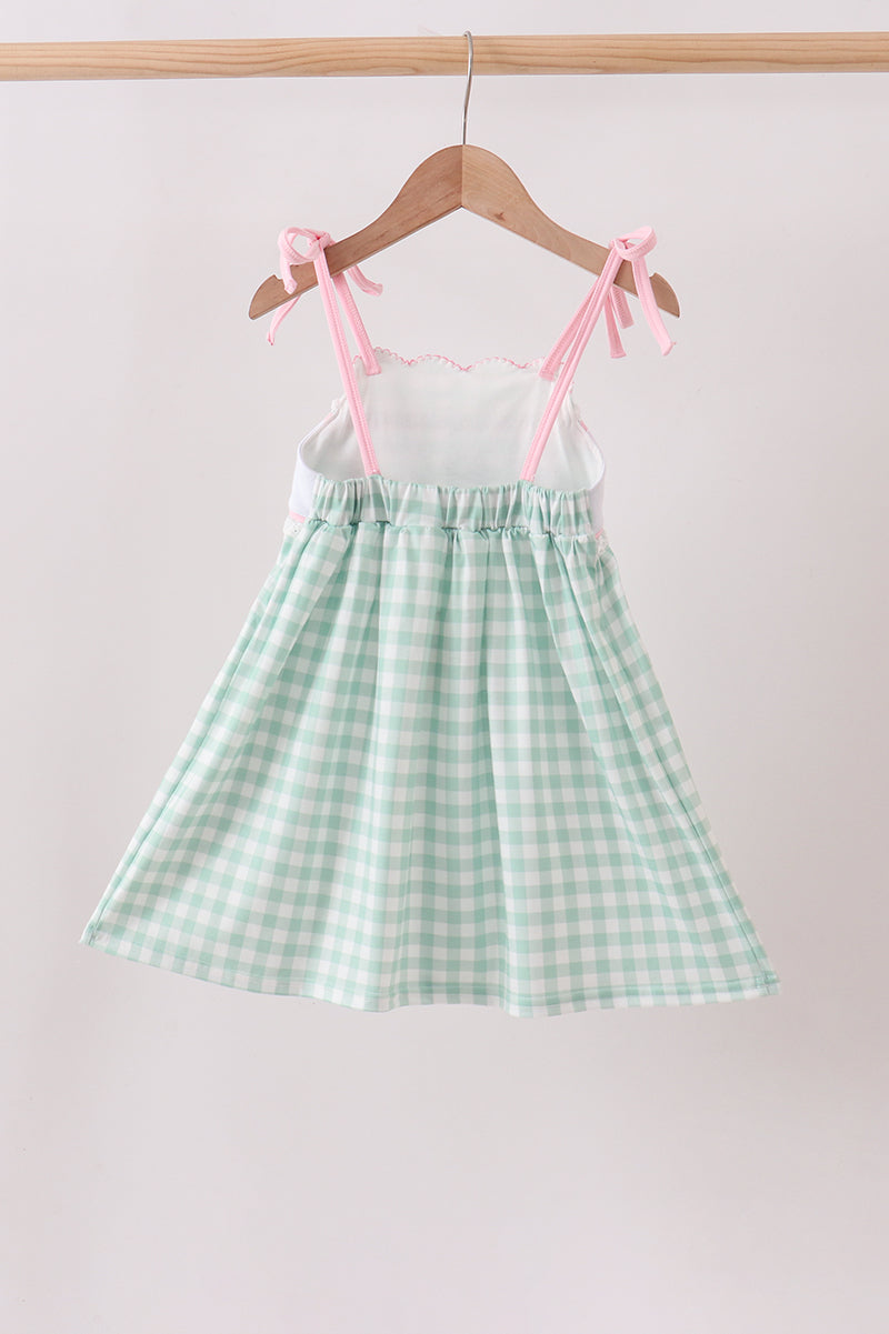 Green Golf Embroidered Dress