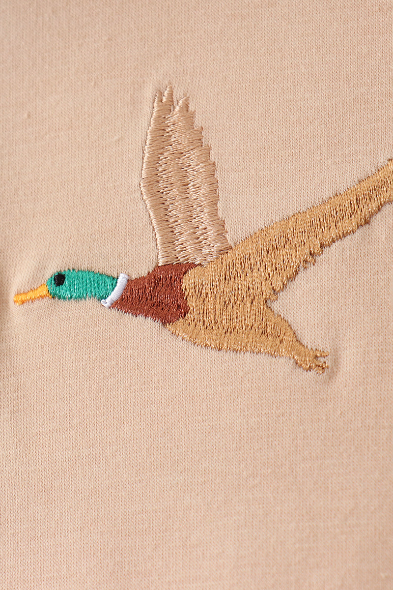 Camo Duck Embroidered Top
