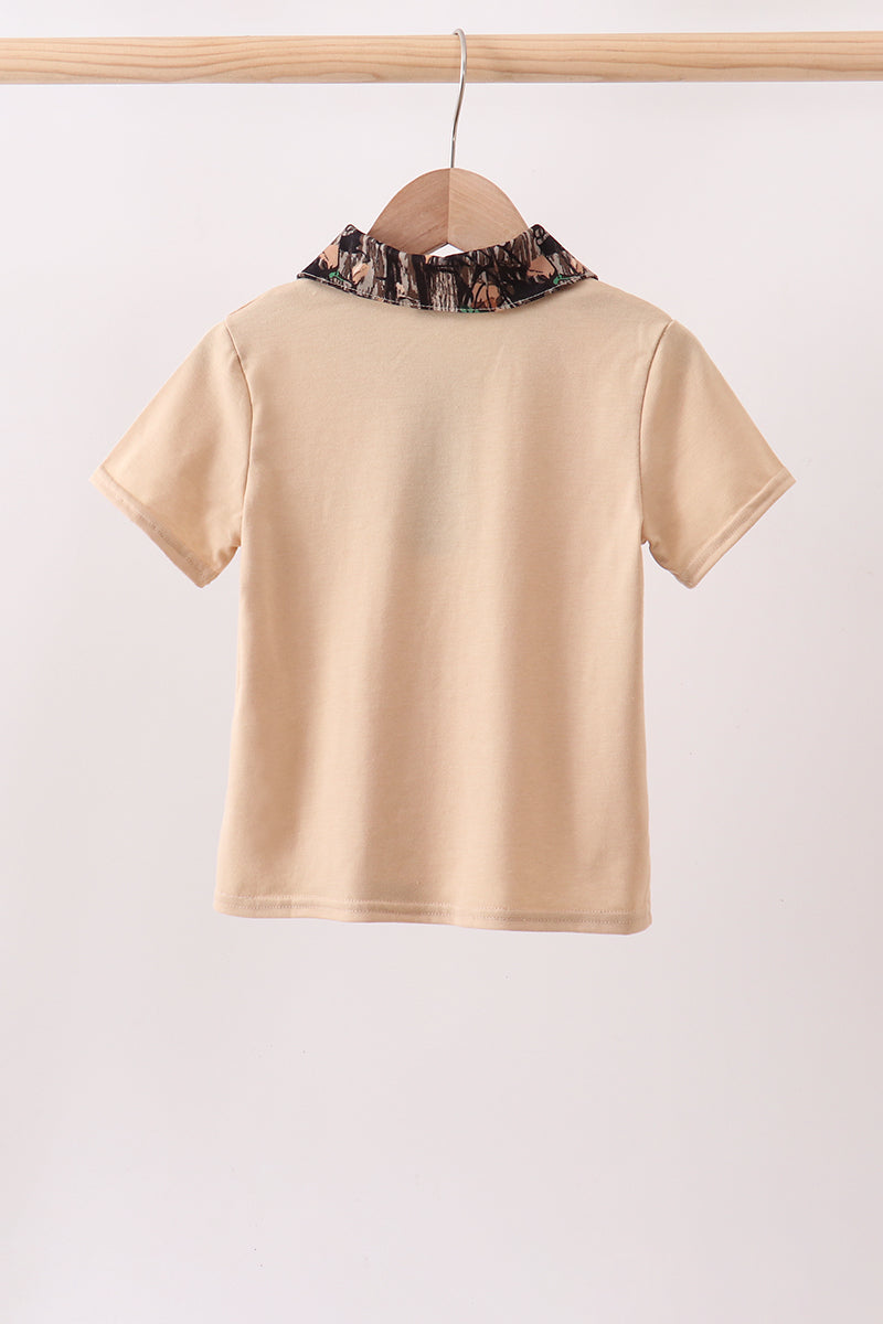 Camo Duck Embroidered Top