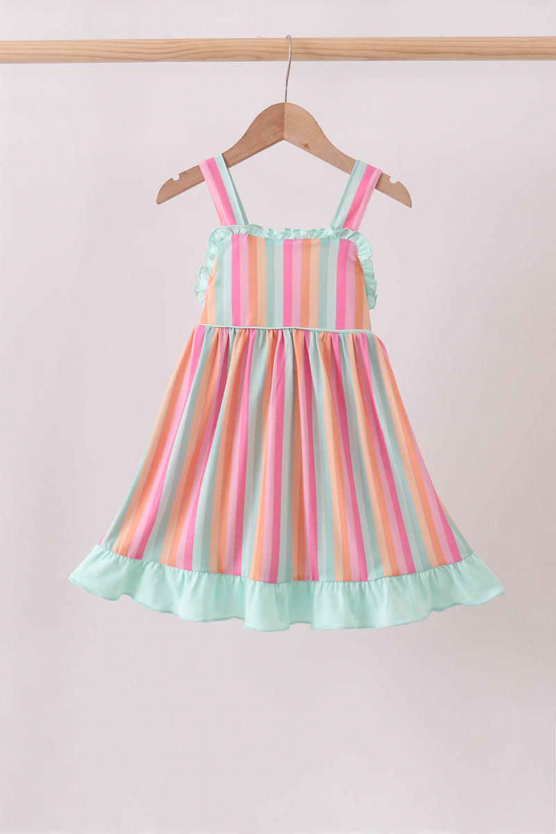 Rainbow Stripe Dress