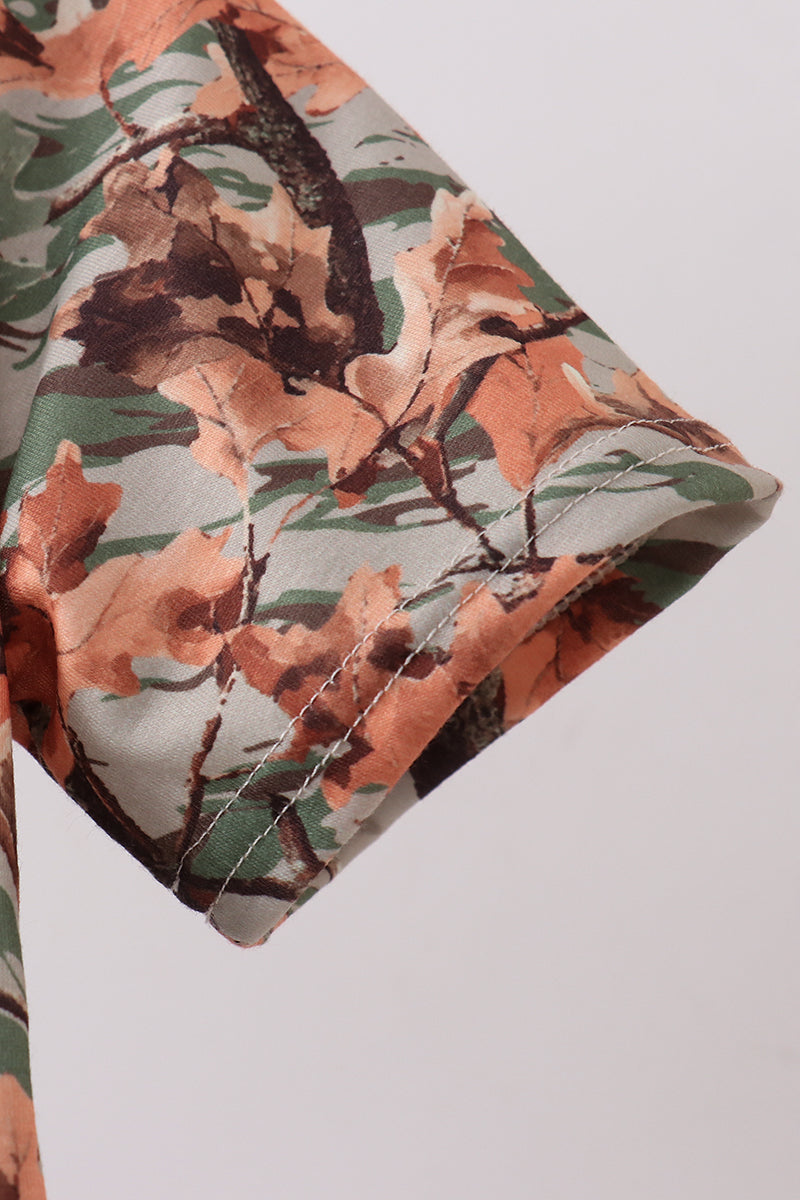 Camo Wildlife Embroidered Dad&me Button Down Shirt