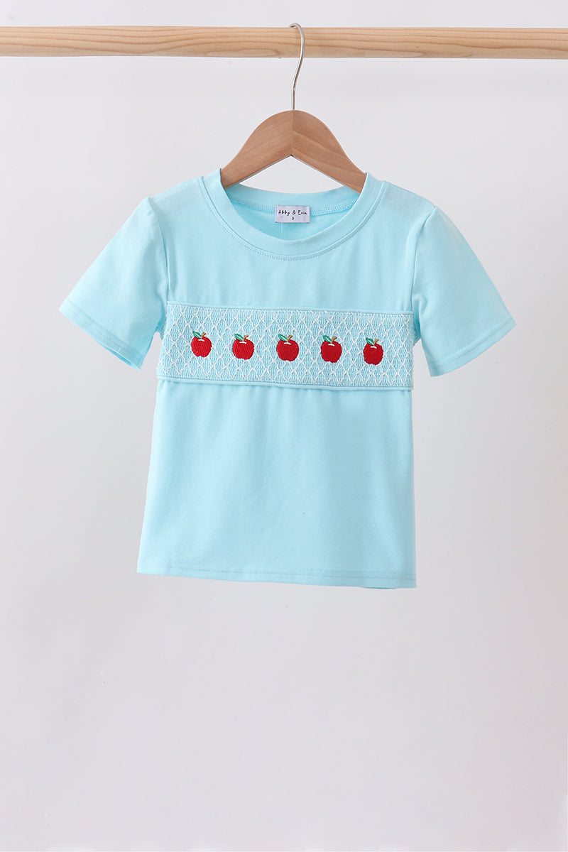 Blue Apple Smocked Top