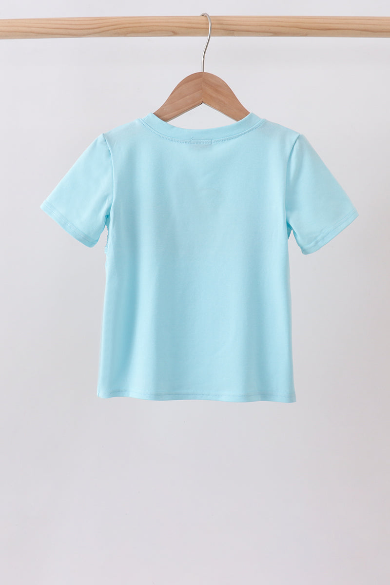 Blue Apple Smocked Top