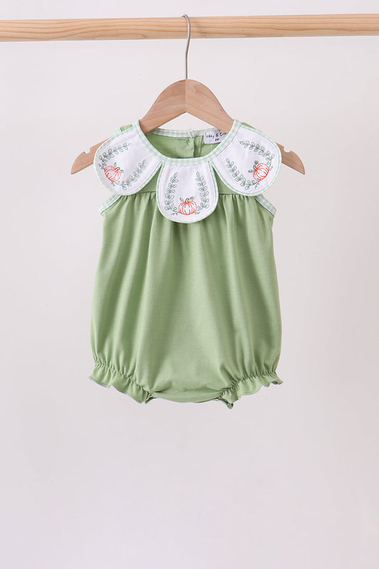 Sage Pumpkin Embroidered Bubble