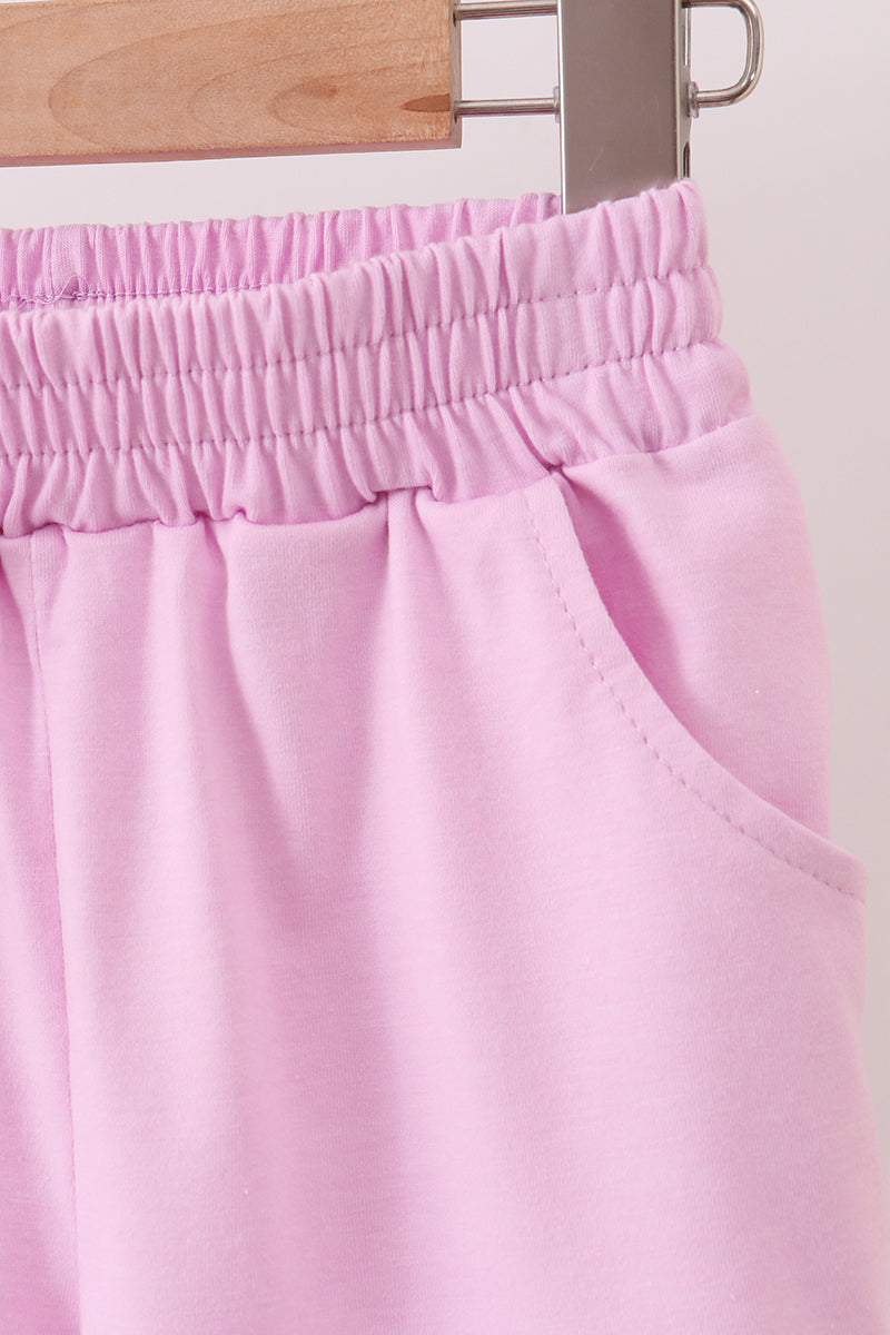 Pink Scalloped Polo Set