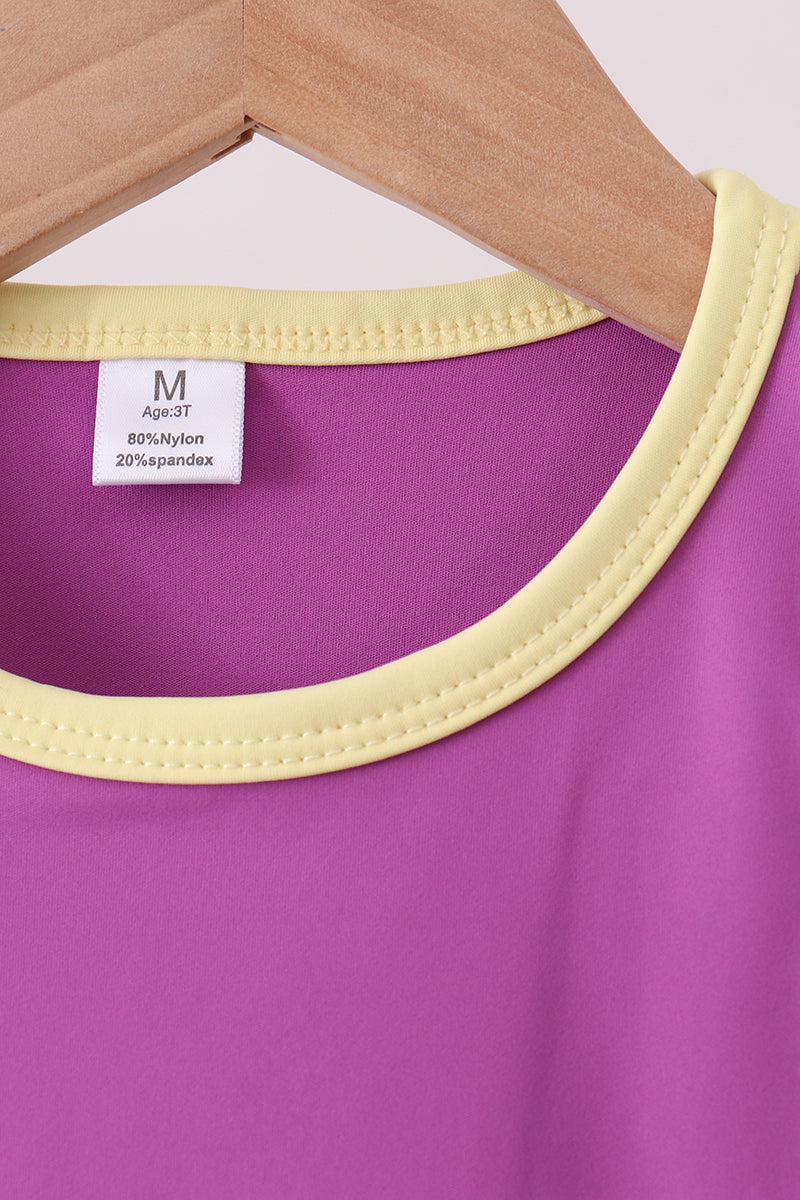 Purple Performance Scalloped Skorts Set