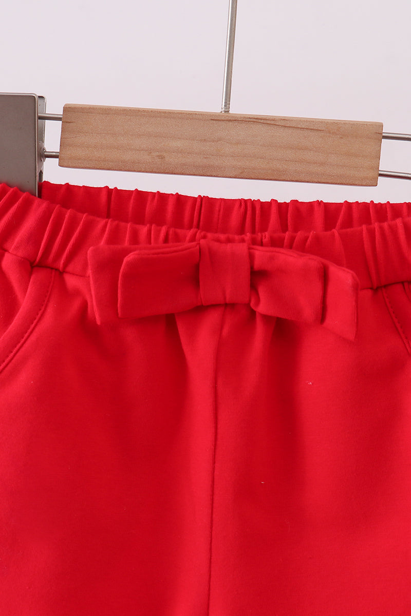 Premium Red bow shorts