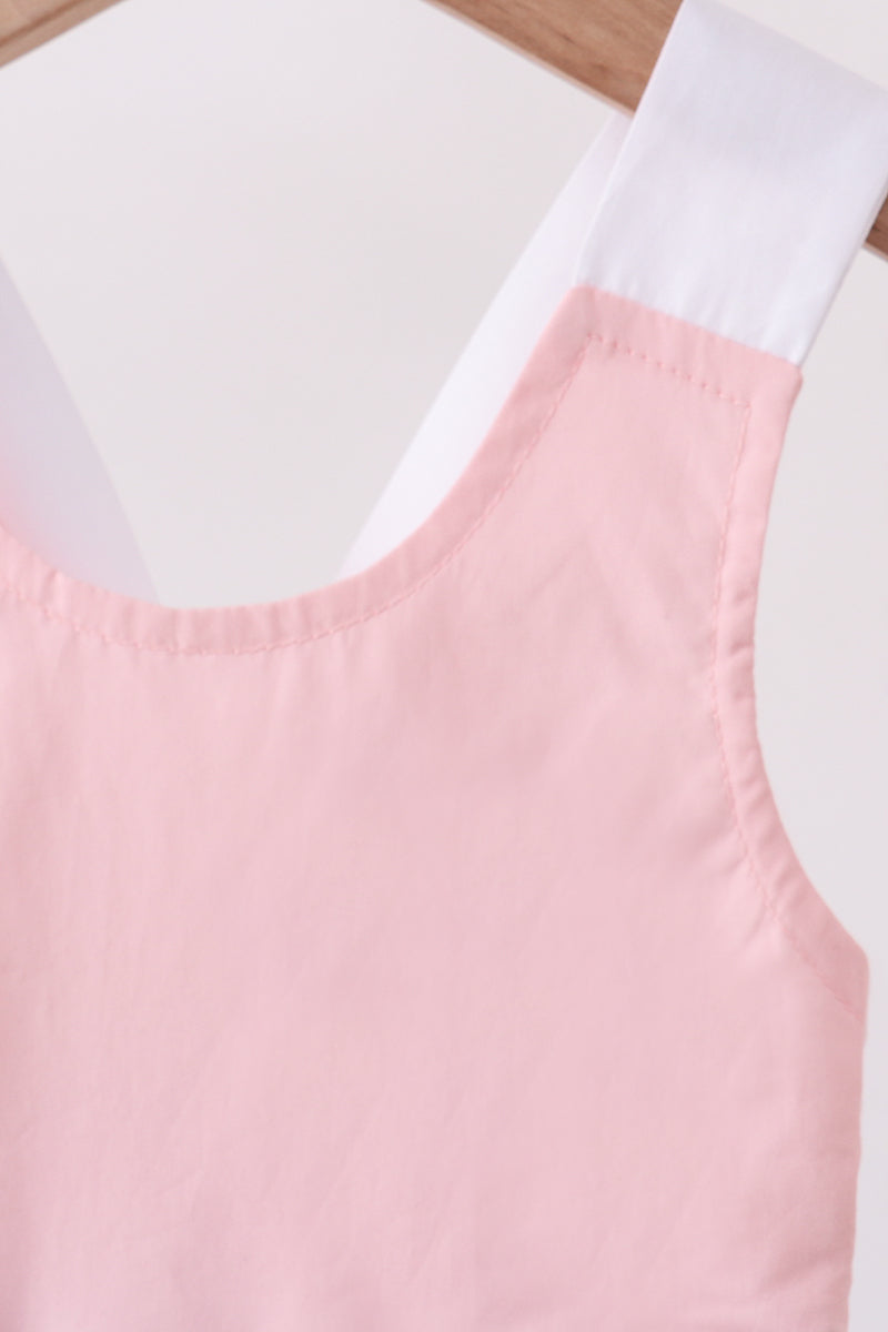 Pink & blue ruffle bow bubble
