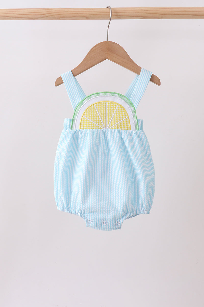 Mint lemon ruffle bubble