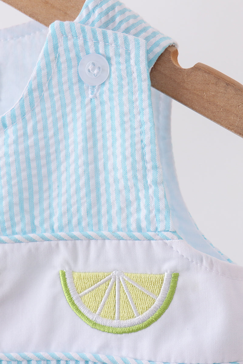 Blue lemon embroidery jonjon