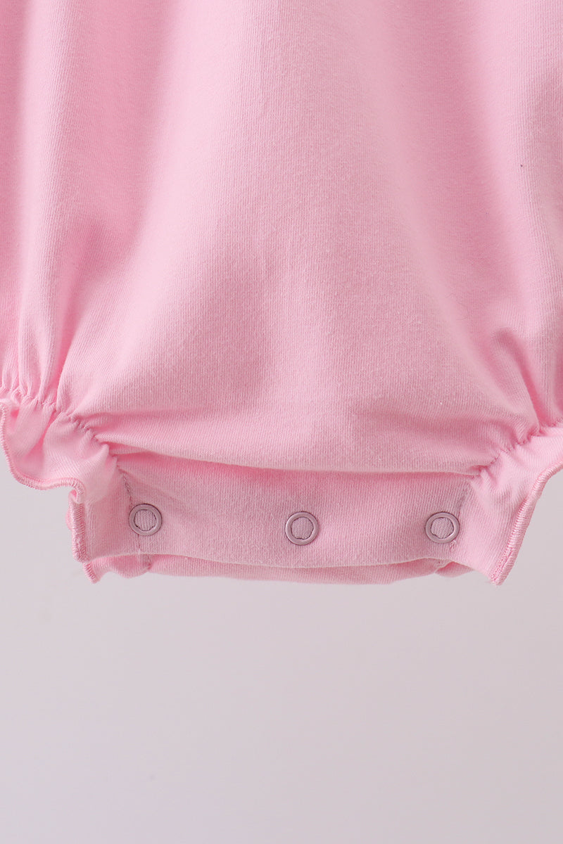 Pink Floral Embroidery Bubble