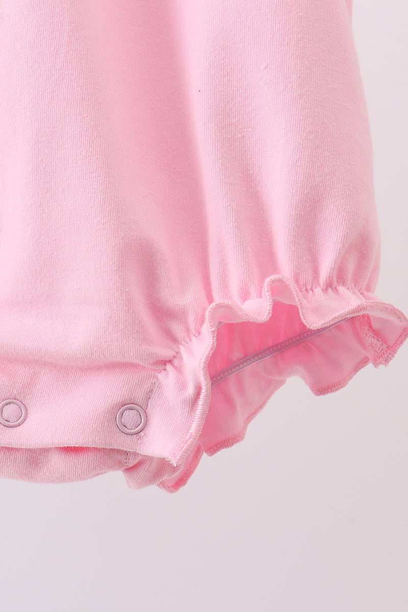 Pink Floral Embroidery Bubble