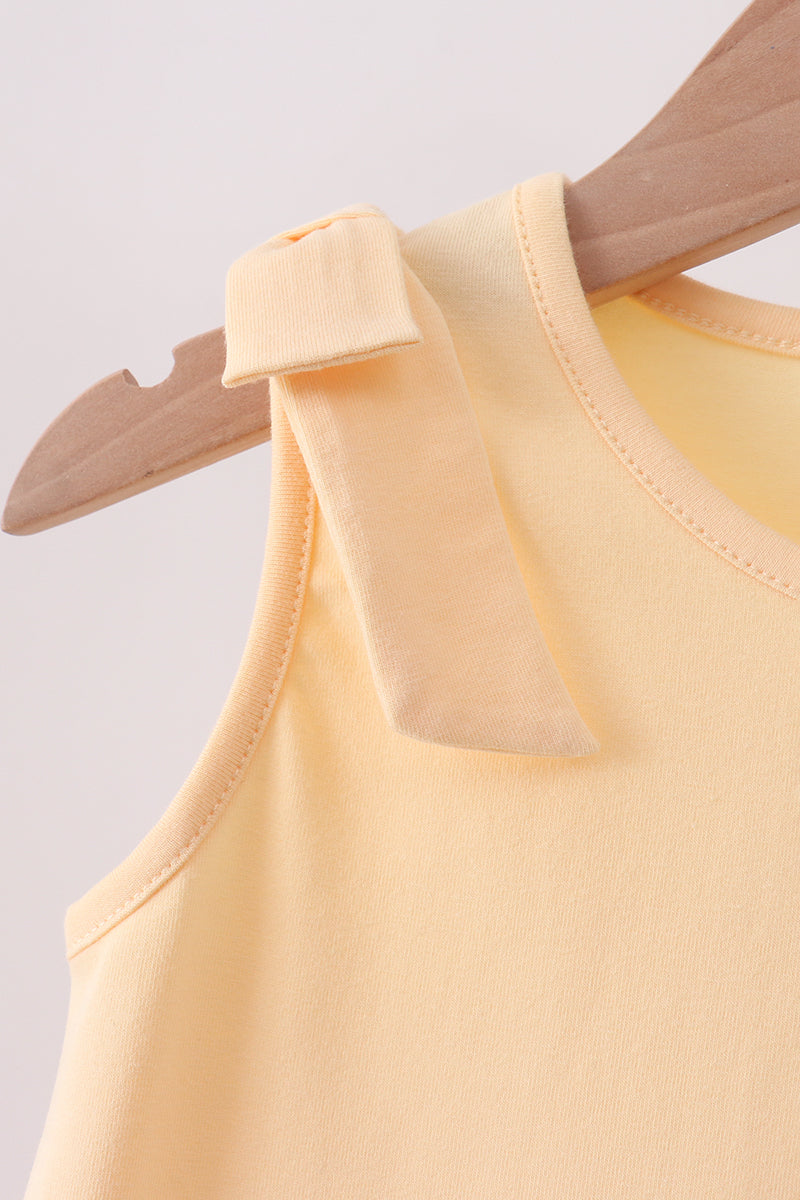 Buttercup Scalloped Bow Dress