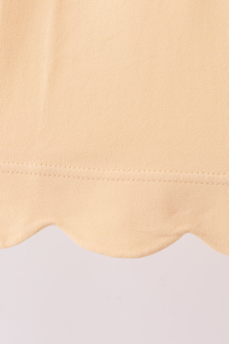 Buttercup Scalloped Bow Dress