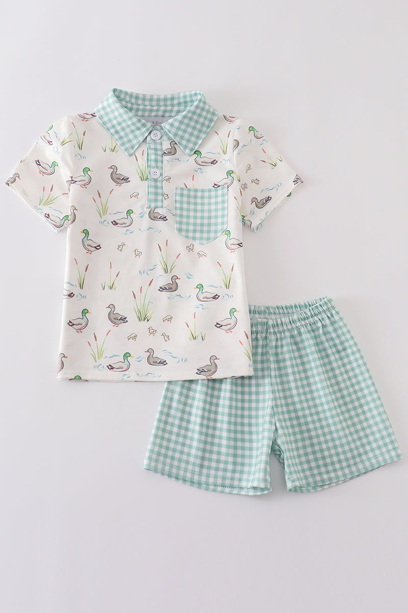 Sage Mallard Shorts Set