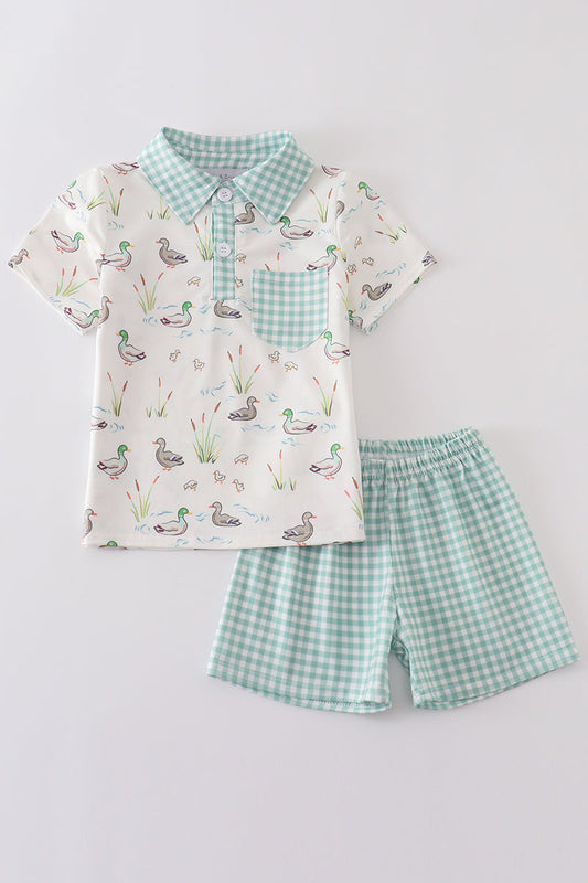 Sage Mallard Shorts Set