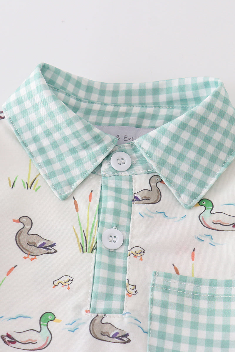 Sage Mallard Shorts Set