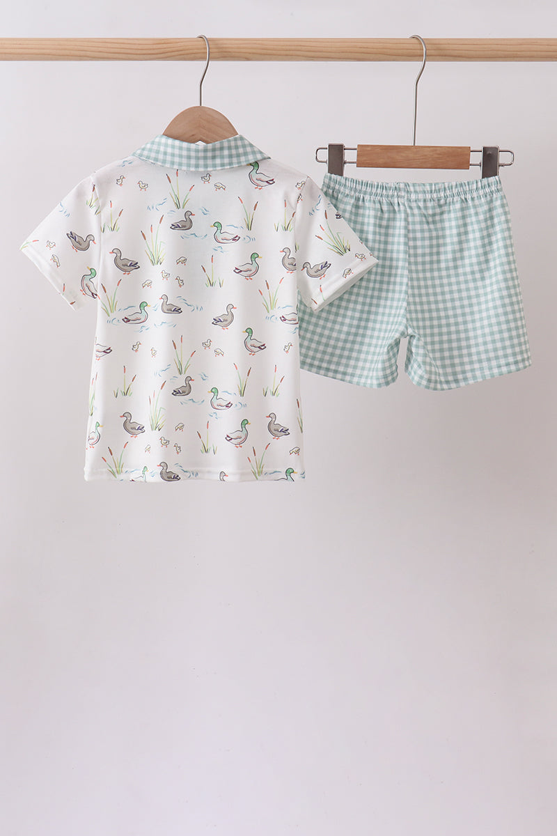 Sage Mallard Shorts Set
