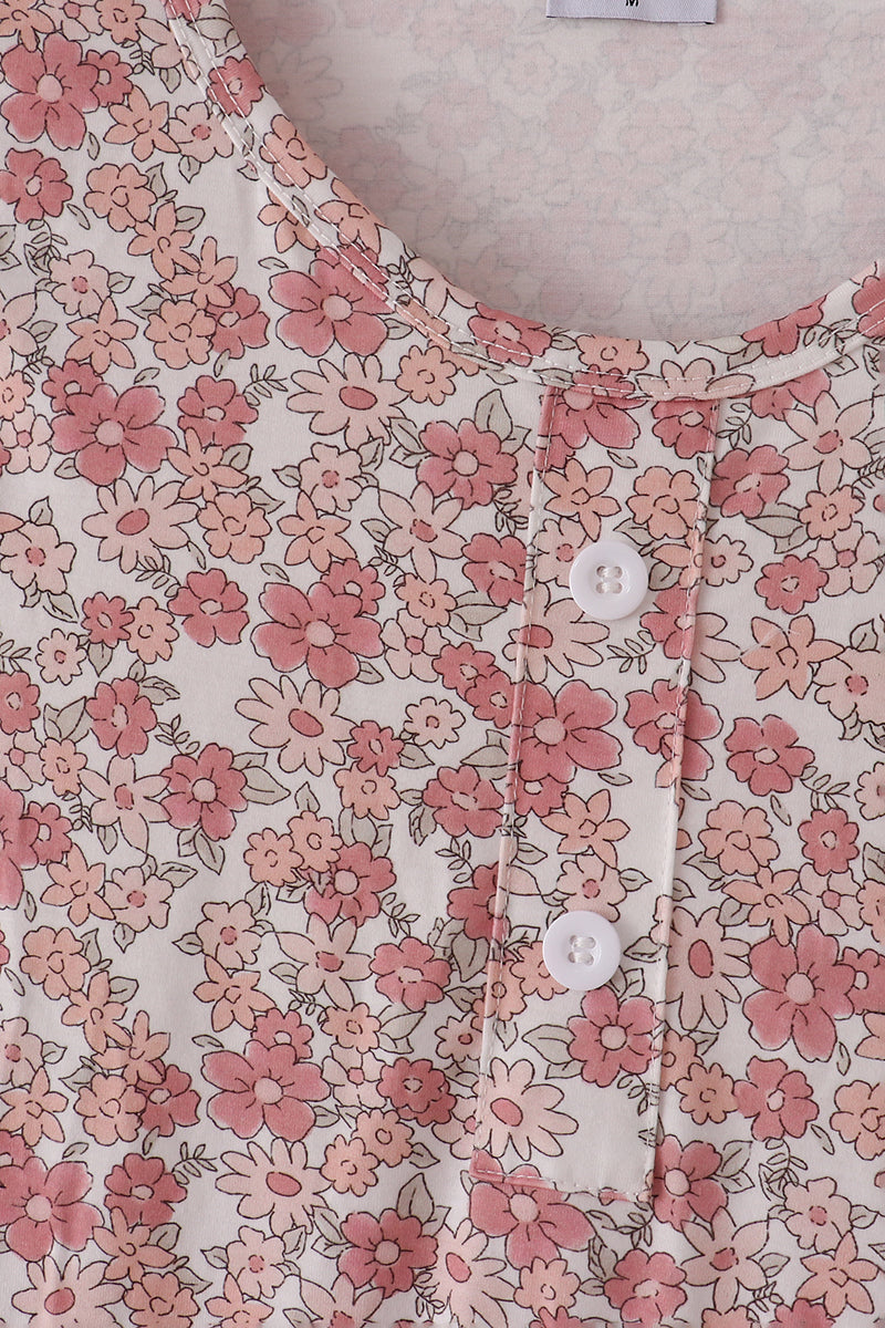 Floral print mom&me dress
