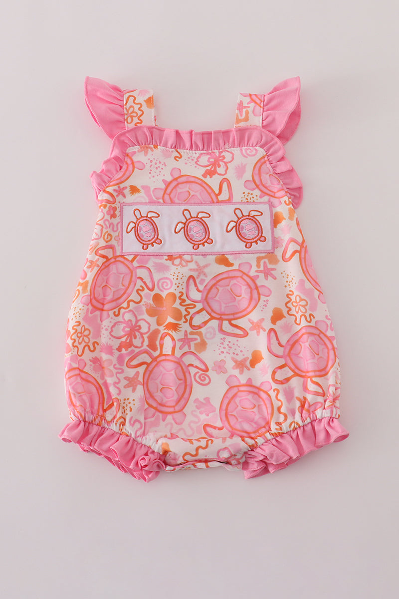 Pink Floral Ruffle Bubble