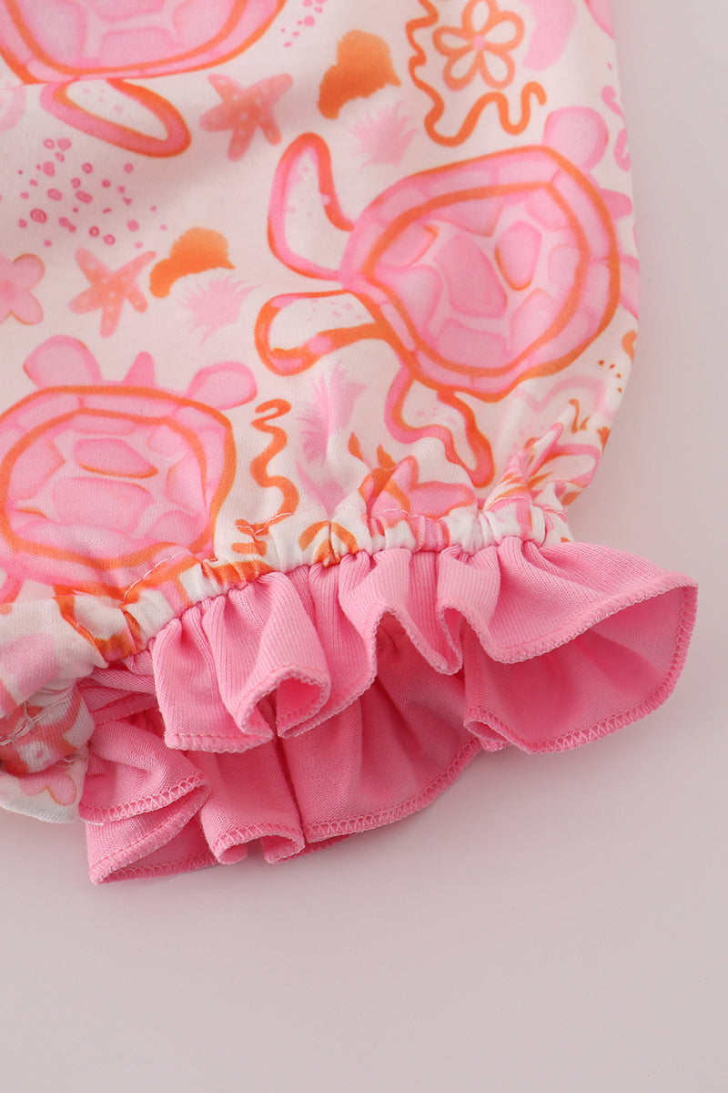 Pink Floral Ruffle Bubble