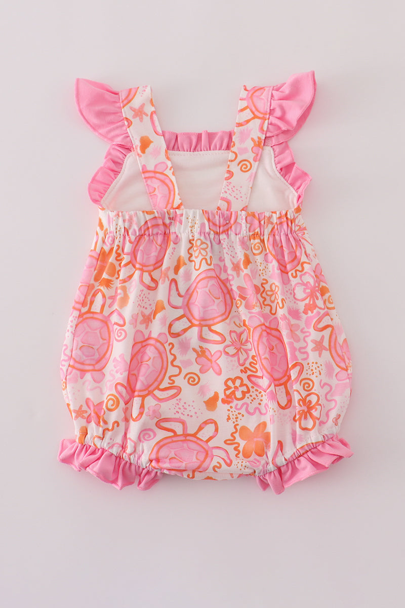 Pink Floral Ruffle Bubble