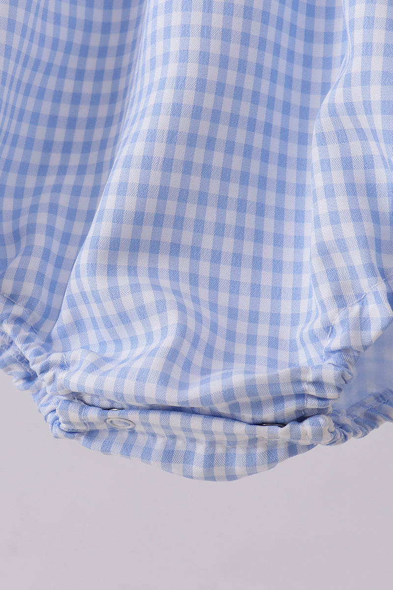 Blue Gingham Lace Bubble