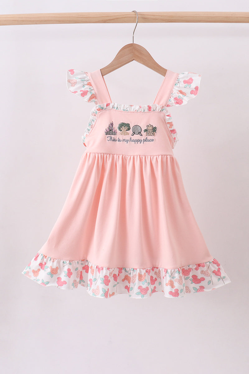 Happy Place Embroidered Dress
