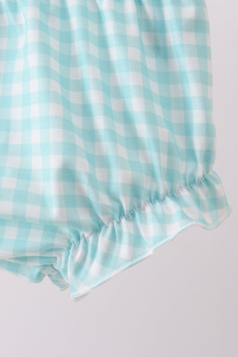 Pink sailboat embroidery bloomer set