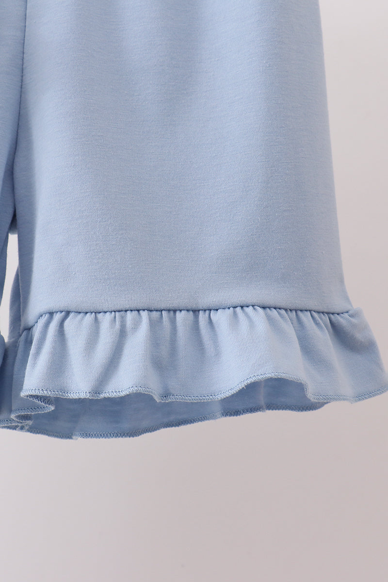 Blue Floral Lace Set