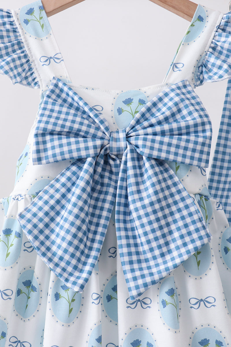 Blue Retro Floral Set