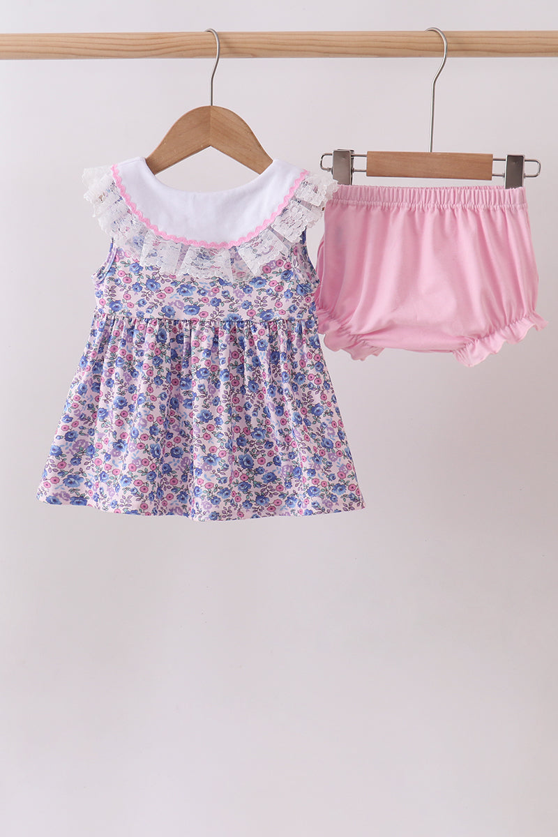 Floral Lace Bloomer Set