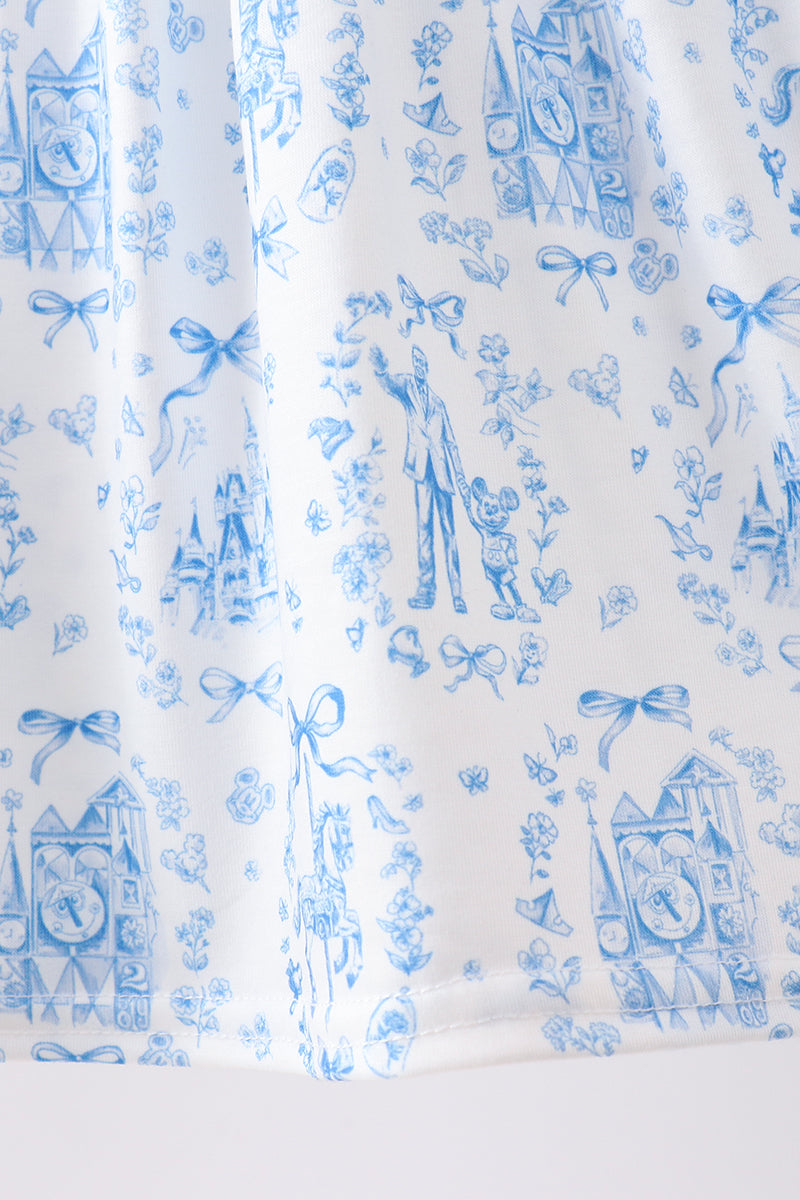 Blue Castle Smocked Ruffle Set
