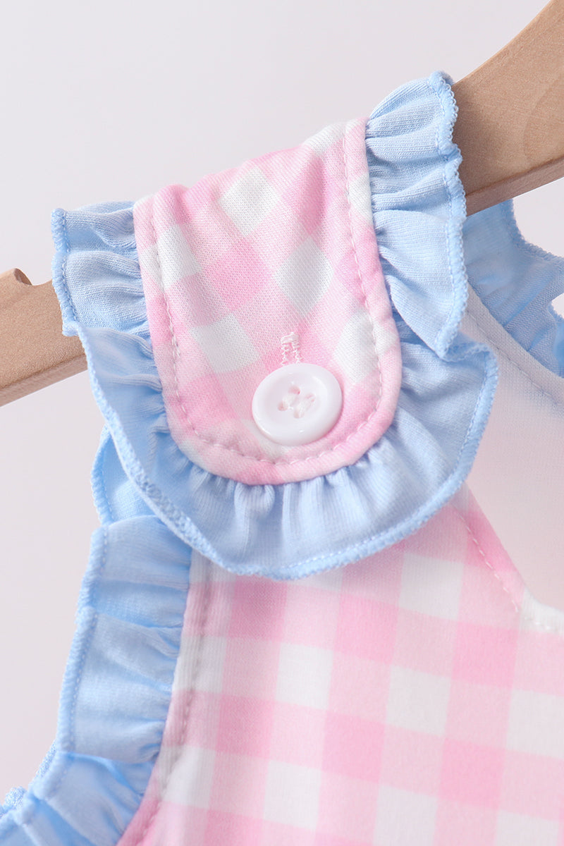 Pink Cow Embroidered Set