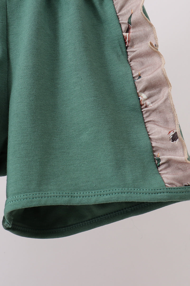 Green Mallard Embroidered Set