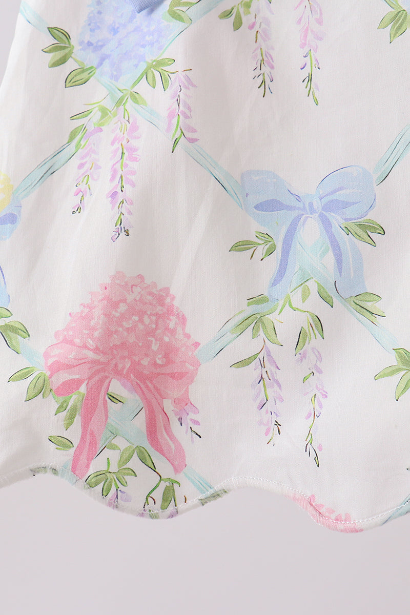 Blue Hydrangea Bow Bloomer Set