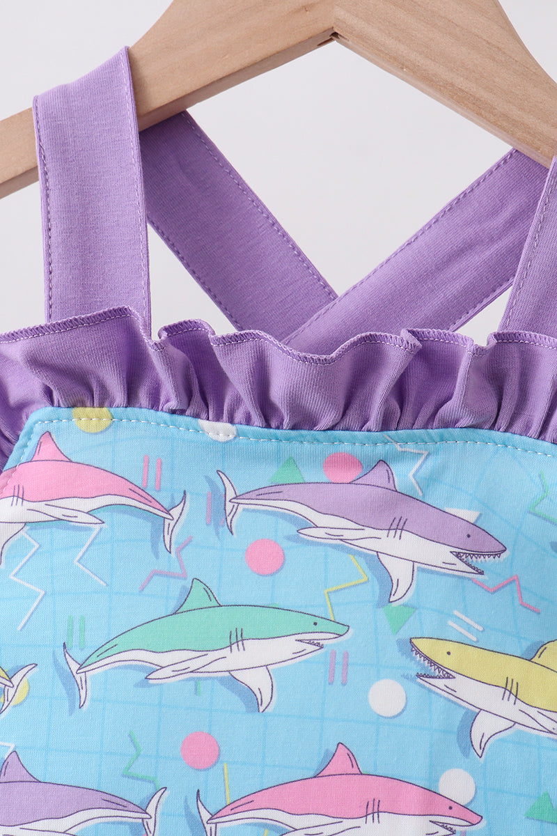 Blue Shark Ruffle Bubble