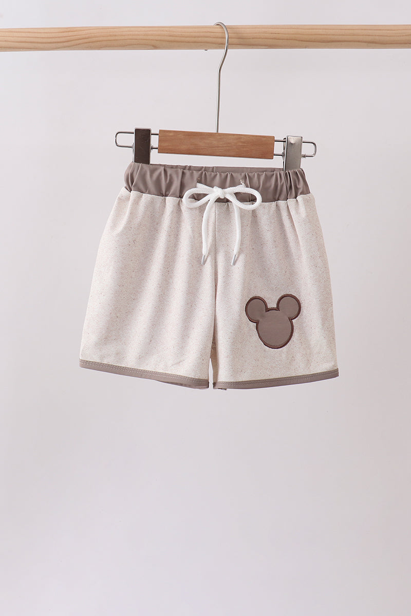 Khaki Character UPF Swim Trunks