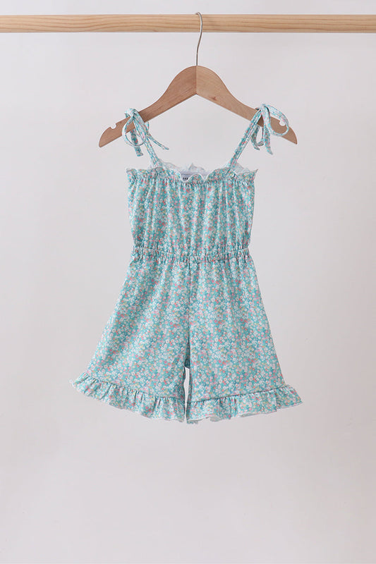 Green Floral Jumpsuit