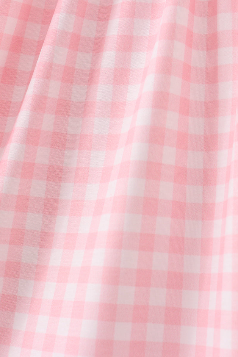 Pink Apple Bus Smocked Dress