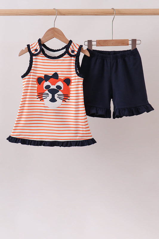 AU Tiger Applique Stripe Set