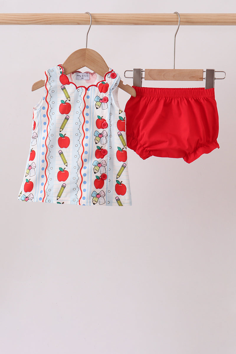Red Apple Pencil Bloomer Set