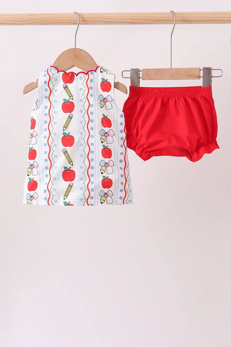 Red Apple Pencil Bloomer Set