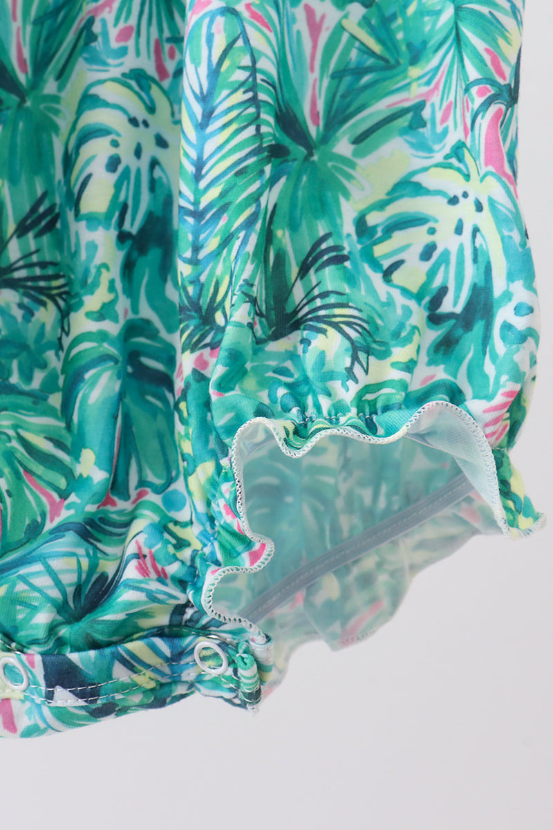Green Lily Floral Bubble