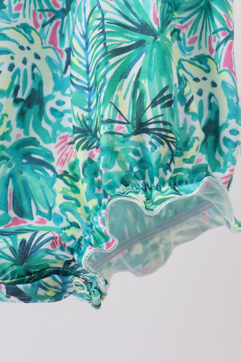Green Lily Floral Bubble