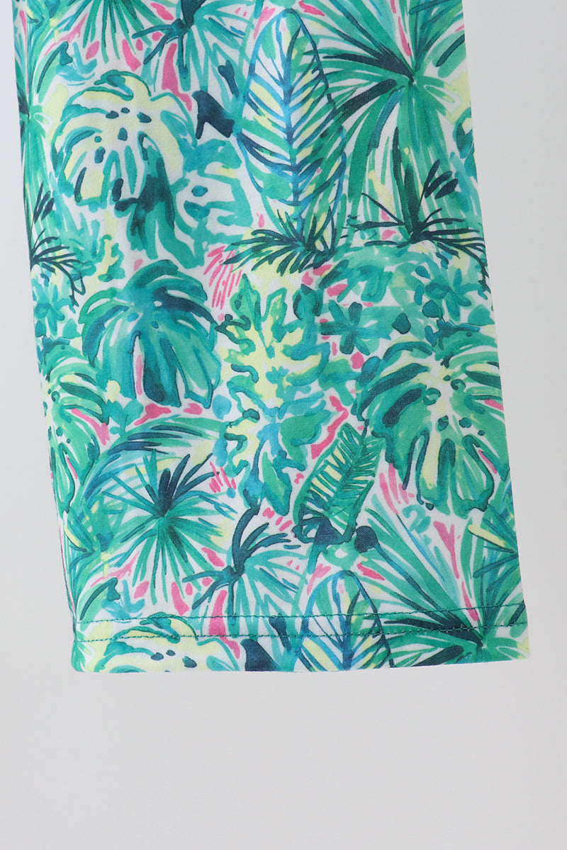 Green Lily Floral Jumpsuit