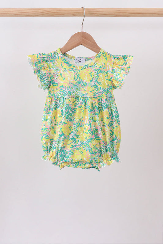 Yellow Lily Floral Bubble