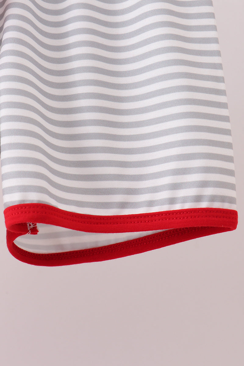 Red Toolbox Embroidery stripe Set